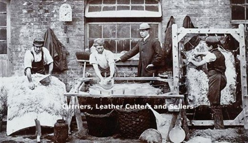   Early times – The tannery cured animal hides to make leather used for book bindings 